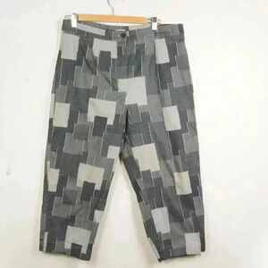 Vintage 2000s Y2K Patchwork Denim Jean Stretchy Capri Ankle Pants